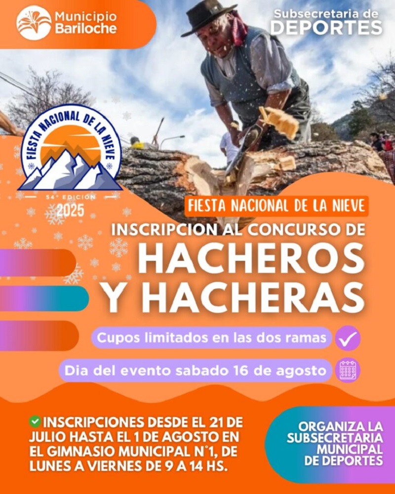 ¡Inscribite al tradicional Concurso de Hacheros y Hacheras!