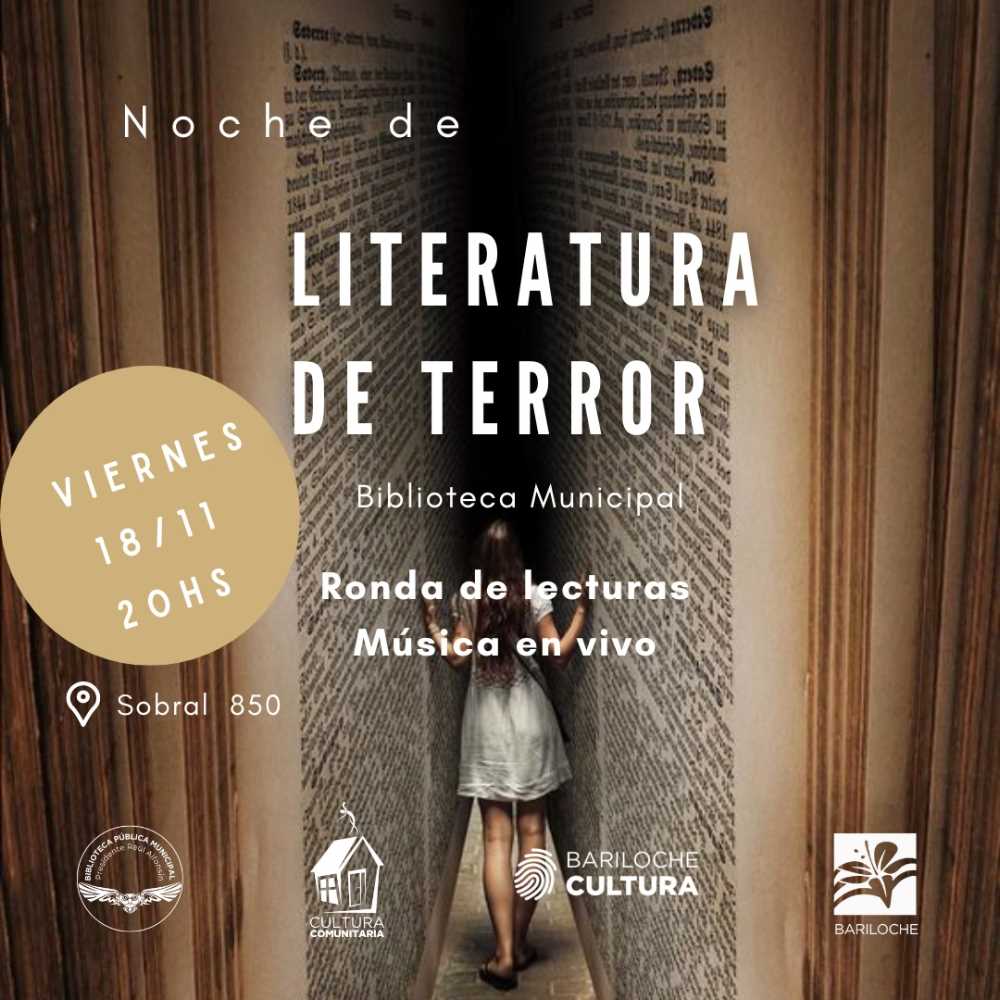 Se viene otra “Noche de Literatura de Terror” en la Biblioteca Pública Municipal “Raúl Alfonsín”