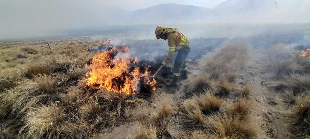 Incendio en Fortín Chacabuco