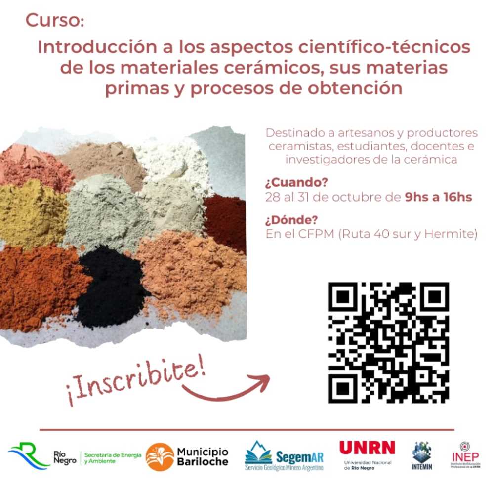 Cierra la inscripción al Curso para Ceramistas “Introducción a los aspectos cientíﬁco-técnicos de los materiales cerámicos, sus materias primas y procesos de obtención”