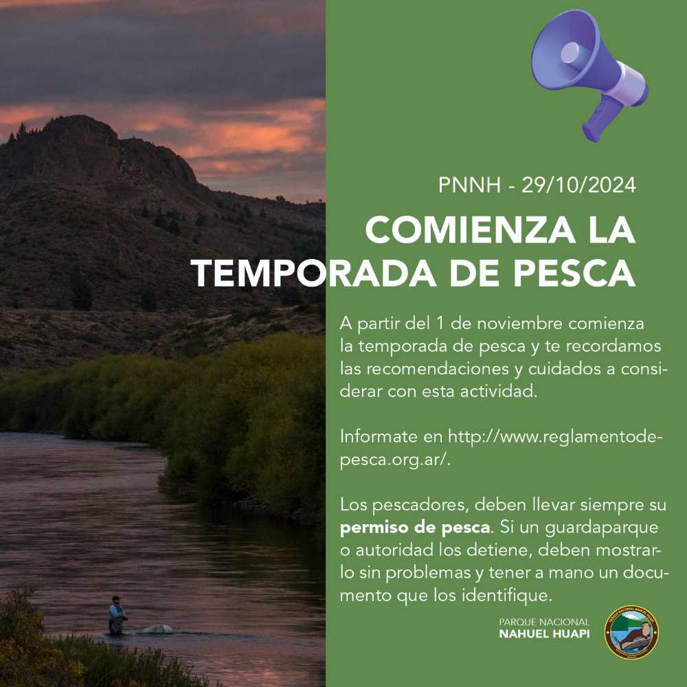 Comienza la temporada de pesca, a disfrutar cuidando