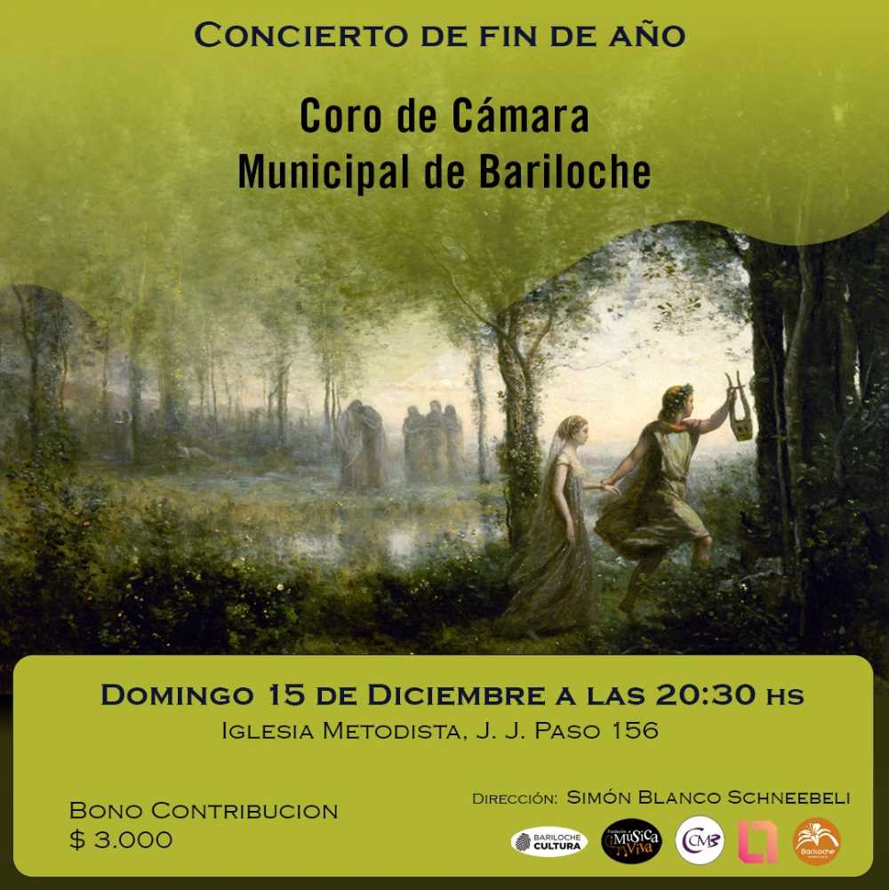 Concierto de fin de año del Coro de Cámara Municipal de Bariloche