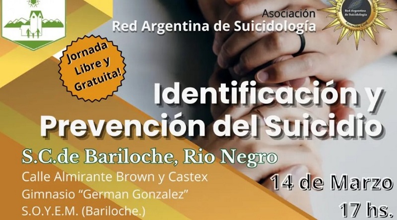 Jornada de identificación y prevención del suicidio en Bariloche