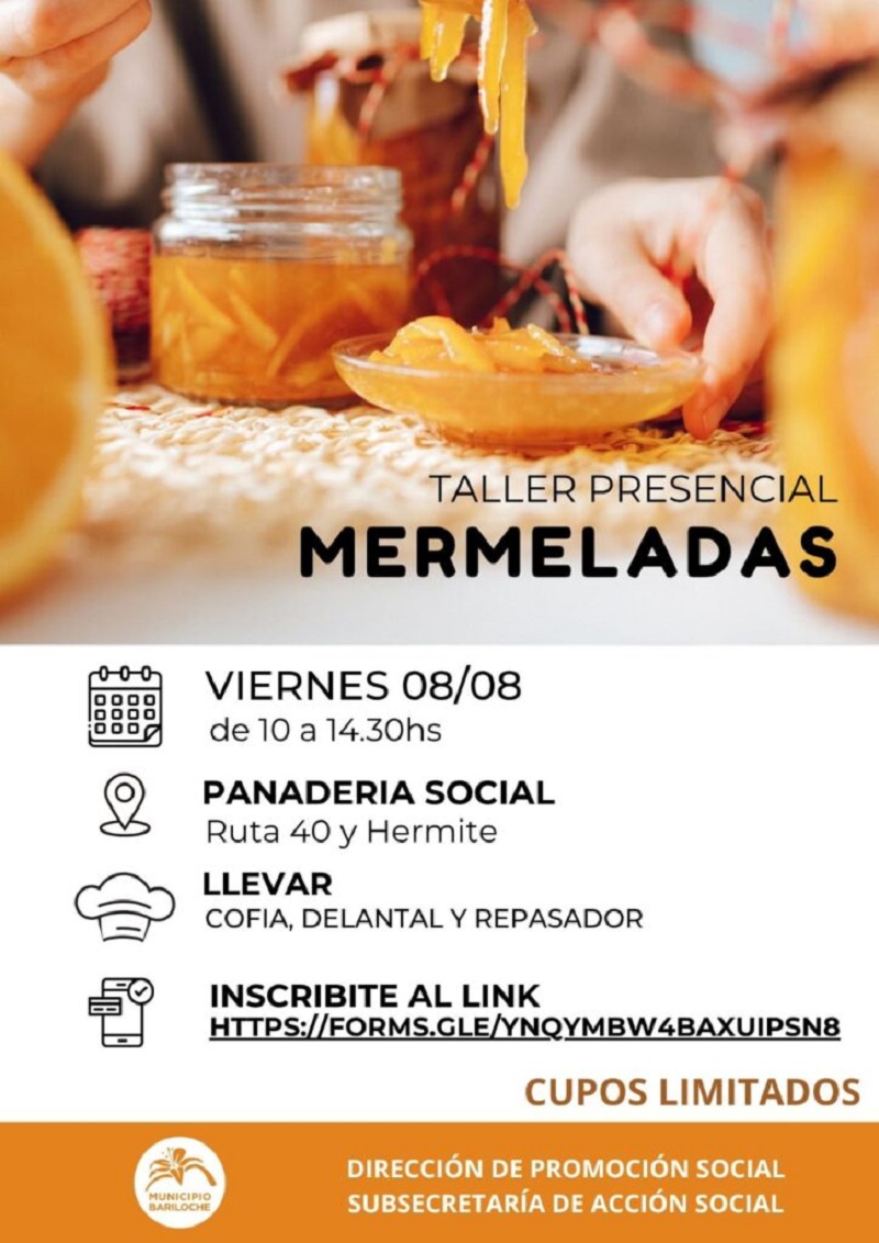¡Ponéle dulzura a tu vida! Llega el Taller de Mermeladas a la Panadería Social
