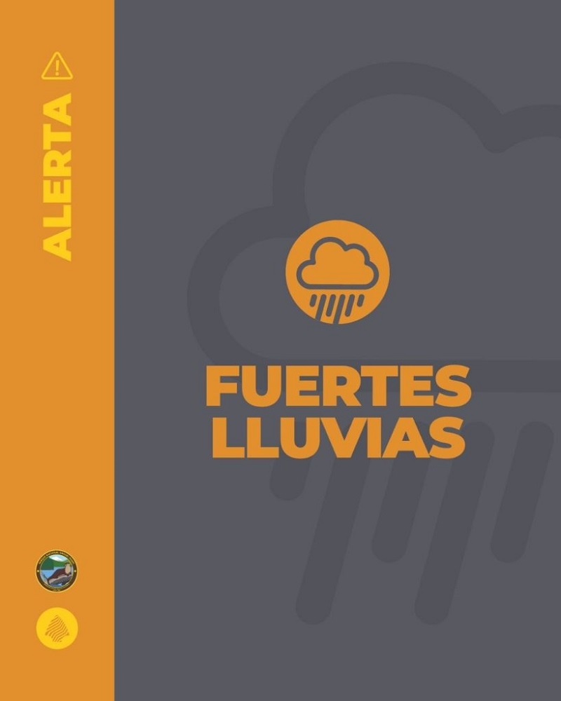 Alerta Naranja por lluvias para el miércoles 30