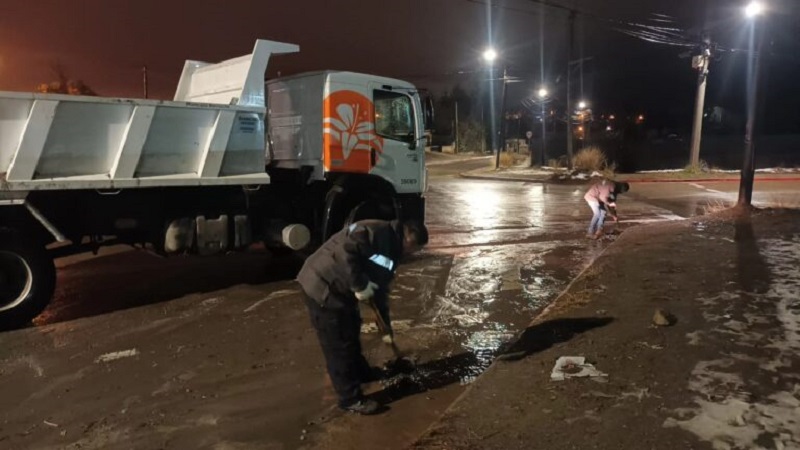 El Municipio realiza tareas preventivas ante las intensas lluvias en distintos puntos de la ciudad