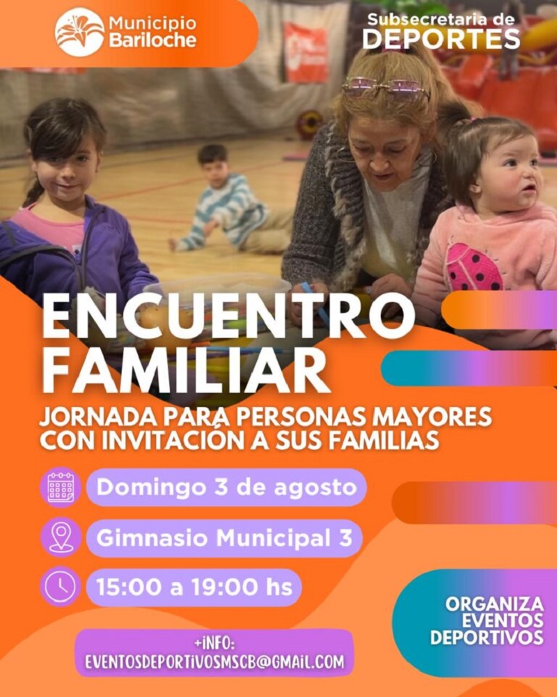 El Municipio invita a un Encuentro Familiar para personas mayores y sus familias