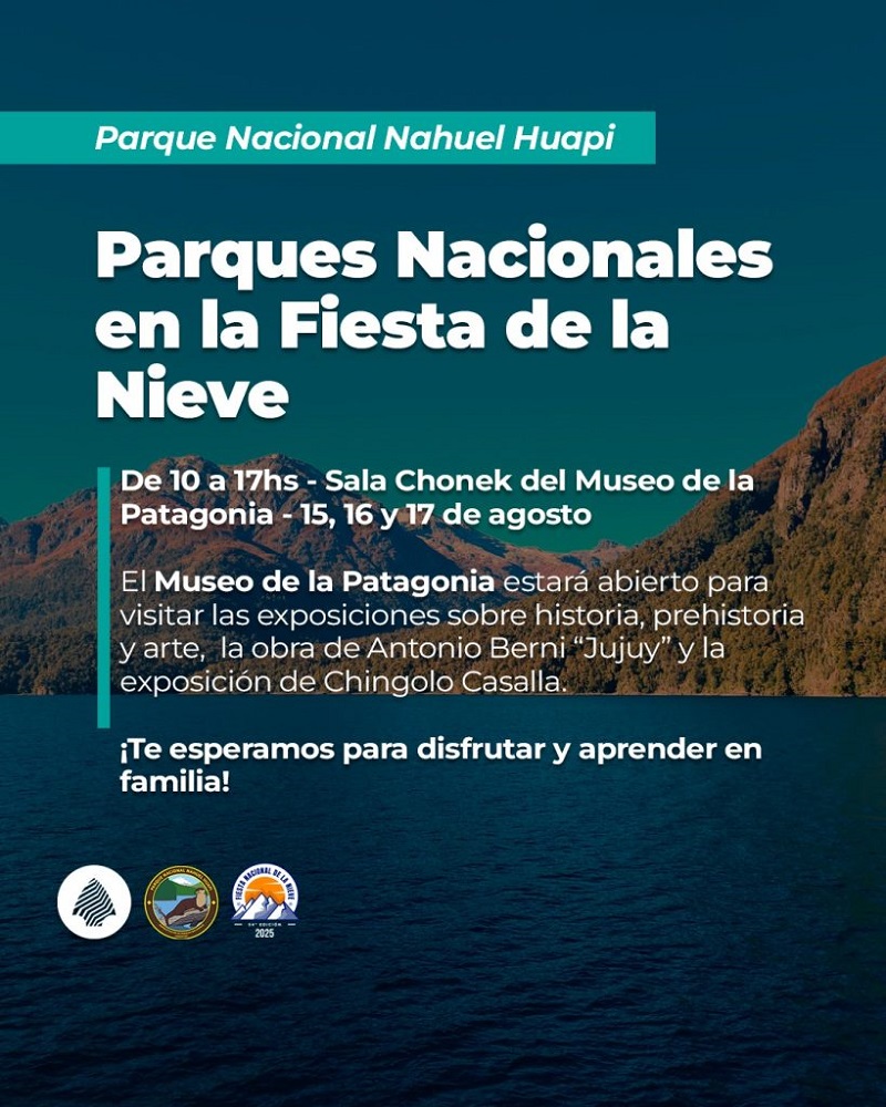 Parques Nacionales se suma a la Fiesta Nacional de la Nieve con una propuesta educativa en Bariloche